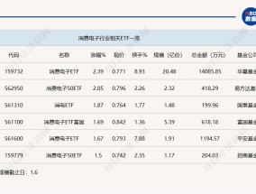 行业ETF风向标丨CES展会将召开，两消费电子ETF半日涨超2%