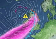 风暴阿什利预计将成为可怕的3级气旋，地图显示英国将面临110英里/小时的风速