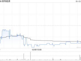 新特能源获上海宁泉资产增持36.2万股 每股作价7.27港元