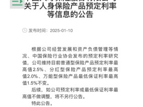 最强辟谣 国寿平安太保宣布预定利率维持不变！动态定价机制正式落地 调与不调取决于这些因素