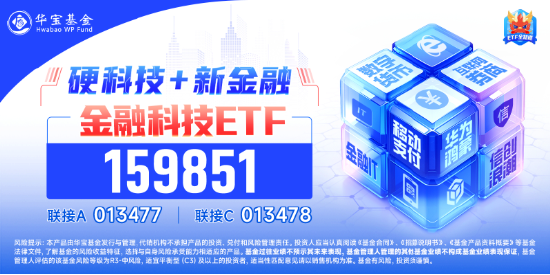 爆量反弹！汇金科技涨超14%，金融科技ETF（159851）异动拉升1.21%，收复重要均线！